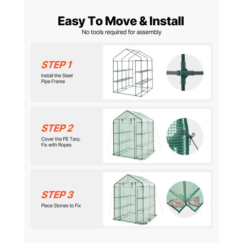 Walk greenhouse - in,
