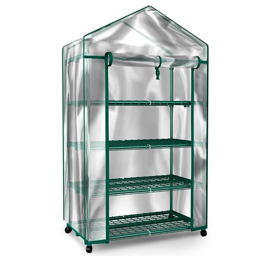 Green house locking - green, wheels