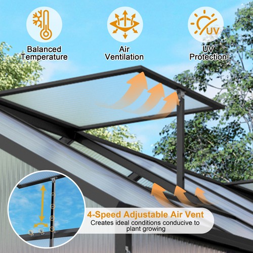 6x14ft walk greenhouse - 6x14ft, walk-in