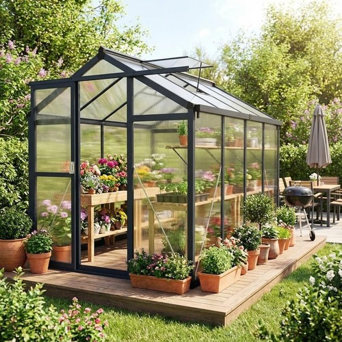 Walk greenhouse heavy duty - in,