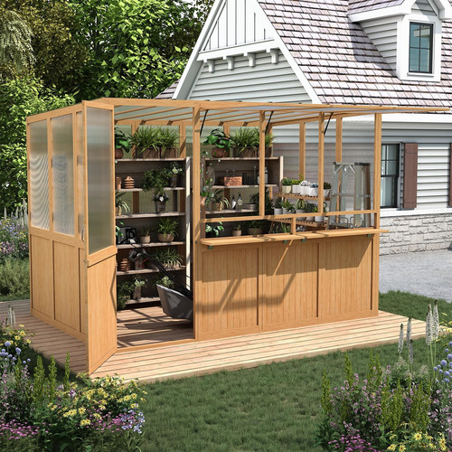 6x10 wood greenhouse - 6x10, for