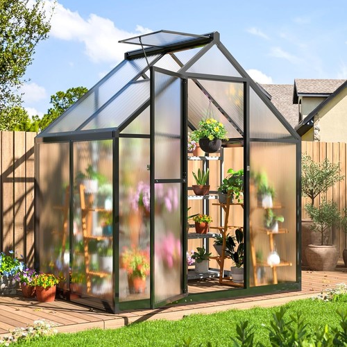 6x4 outdoor greenhouse - 6x4,