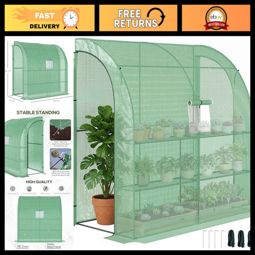 Lean to greenhouse - x,
