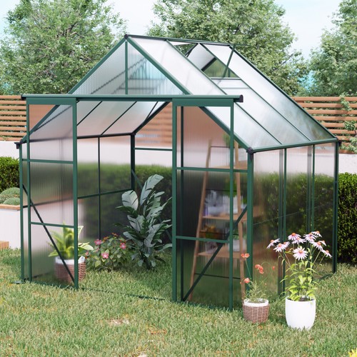 8x6ft green double - 8x6ft, door