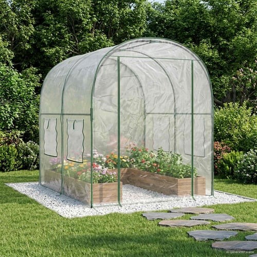 Greenhouse with frame x - greenhouse,