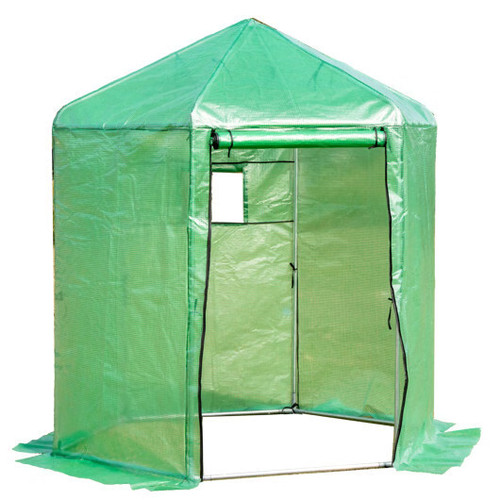 Walk hexagonal greenhouse - walk-in,