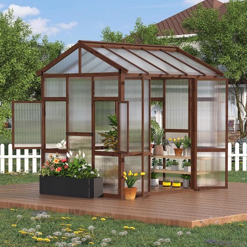 6x8 wooden greenhouse - 6x8,