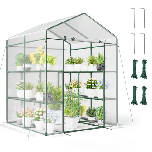 Walk garden greenhouse with - walk-in,