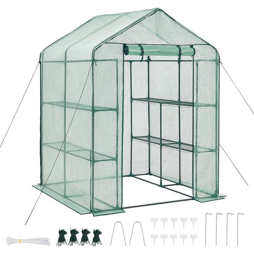 Covered walk greenhouse - walk-in,